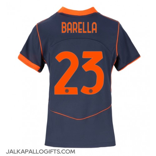 Inter Milan Nicolo Barella #23 Kolmaspaita Naiset 2025-26 Lyhythihainen